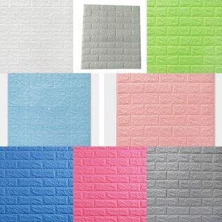 Adhesive  Wallpaper Foam Wallpaper Bricks Wallpaper Waterproof