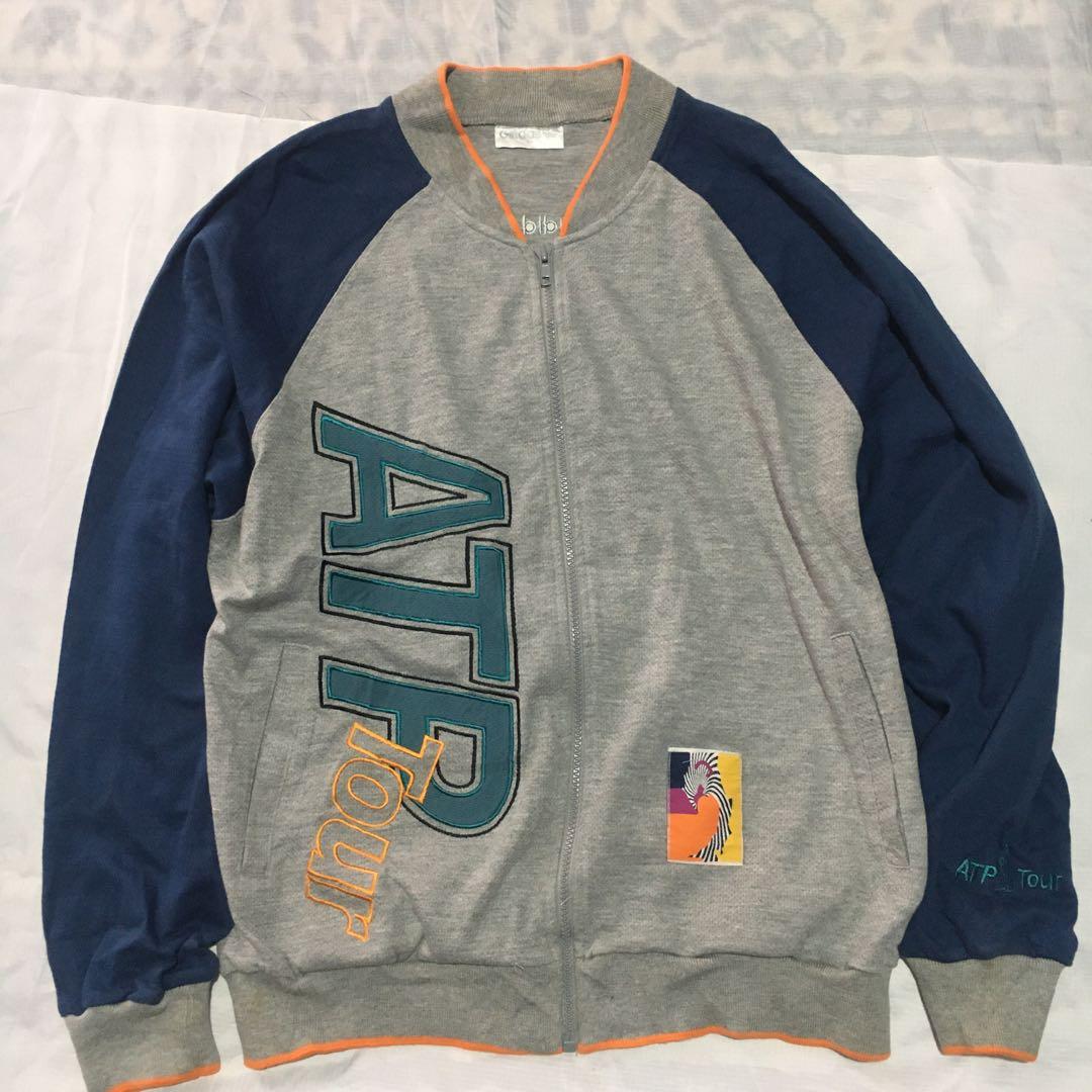 Adidas Atp tour jacket, Fesyen Pria, Pakaian , Atasan di Carousell