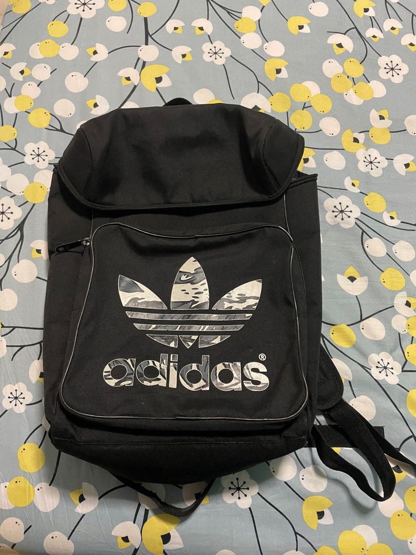 patterned adidas backpack