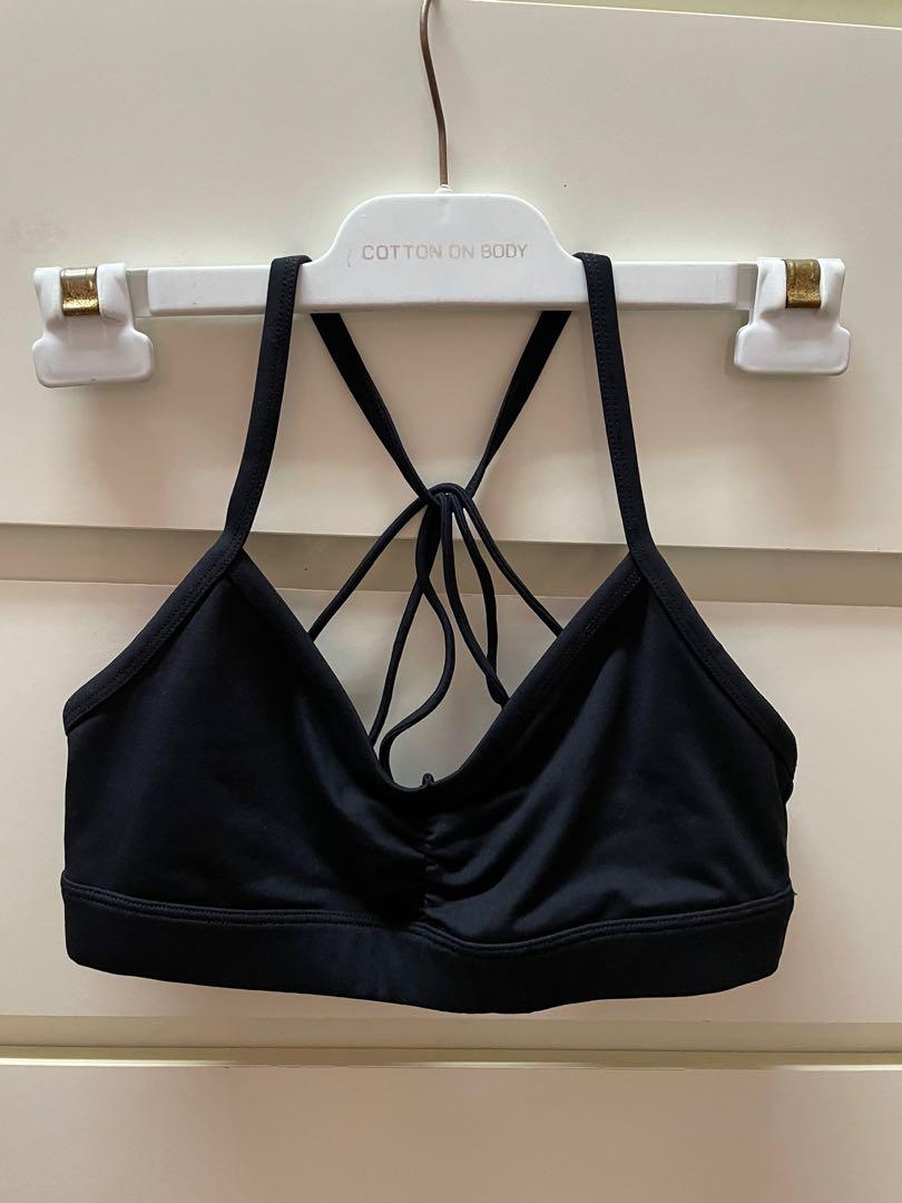 ALO YOGA // SUNNY STRAPPY BRA - BLACK