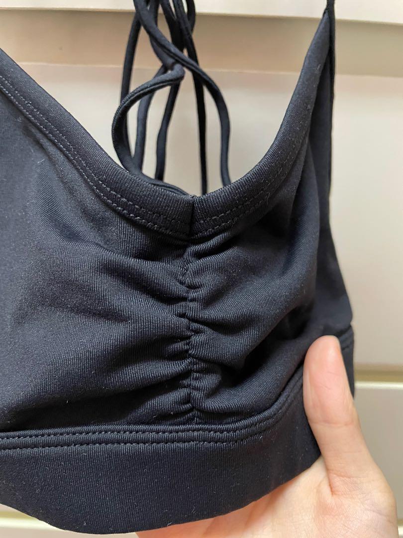 ALO YOGA // SUNNY STRAPPY BRA - BLACK