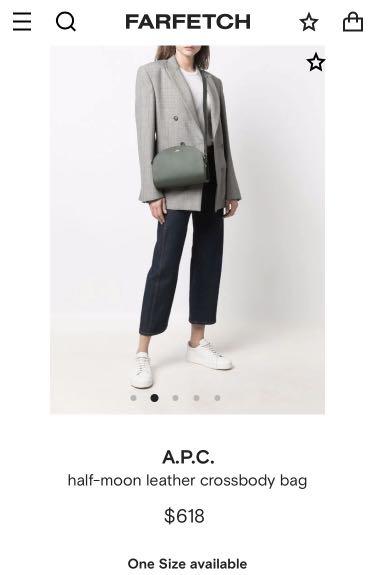 APC Half Moon Demi Lune Crossbody Bag Regular Size Women s