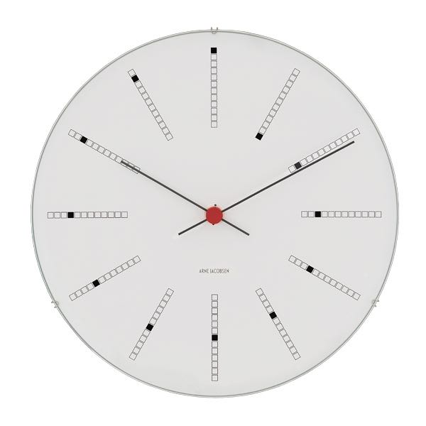 Arne Jacobsen AJ Bankers Wall Clock 29 cm (White), Furniture & Home ...