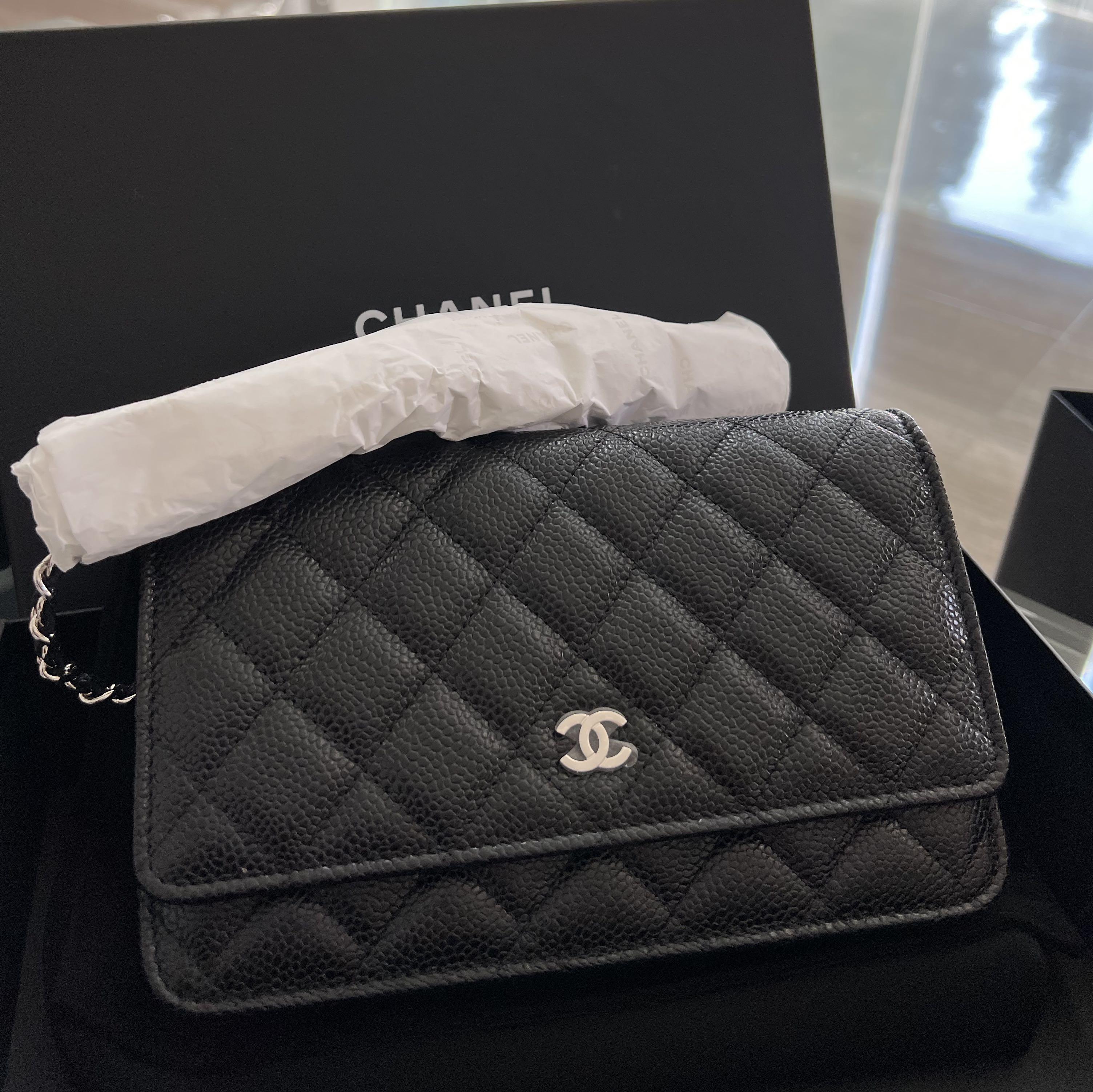 Authentic Chanel Classic WOC Caviar SHW brand new full set