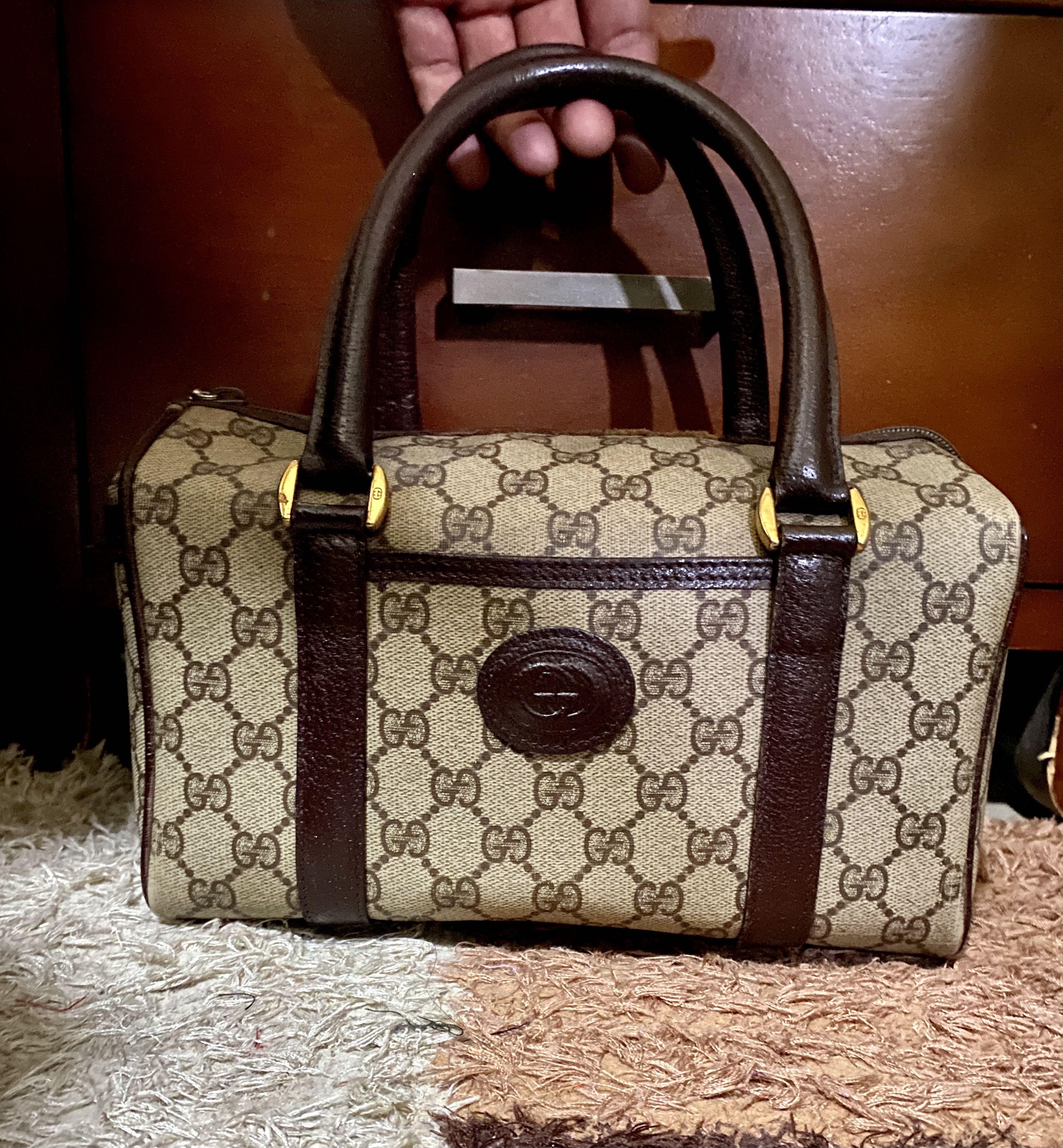 Vintage Gucci Speedy Boston Bag, Luxury, Bags & Wallets on Carousell