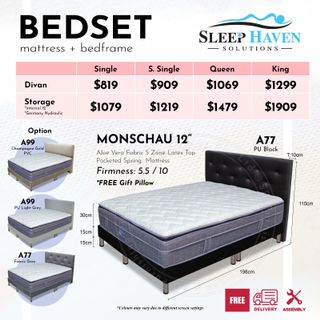 Bed and Mattress set package Promotion Collection item 1