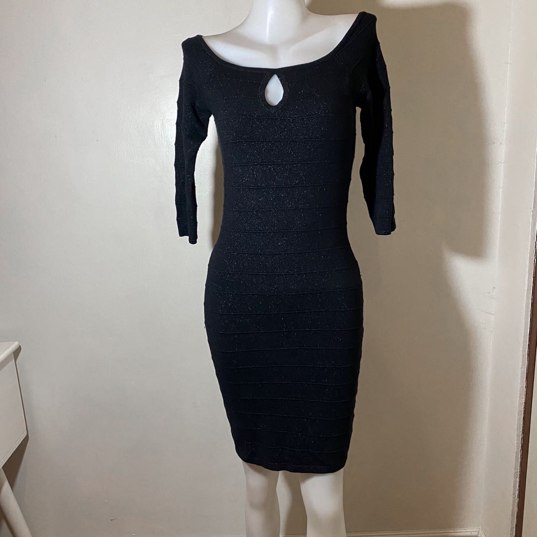 Black fitted dress, Women's Fashion, Dresses & Sets, Dresses on Carousell