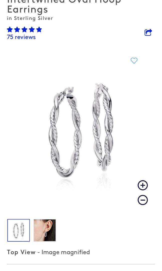 Blue nile hoop earrings on sale
