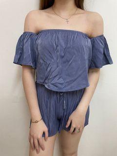 Blue sabrina jumpsuit