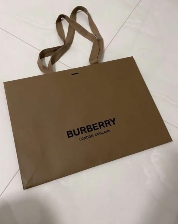 Burberry shop paper bag