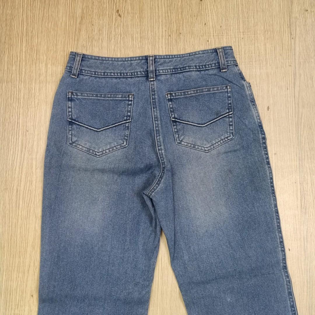 Celana semi boot cut jeans, Fesyen 