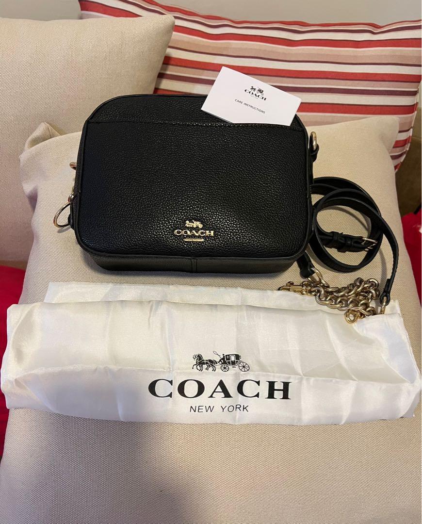 Coach black leather Crossbody Camera Bag Women s Fashion Bags