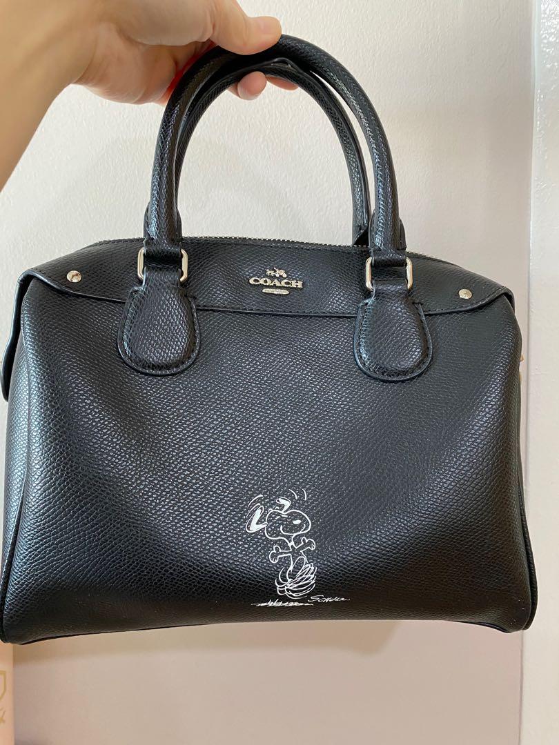 Coach Boston bag x Snoopy, Women's Fashion, Bags & Wallets, Tote
