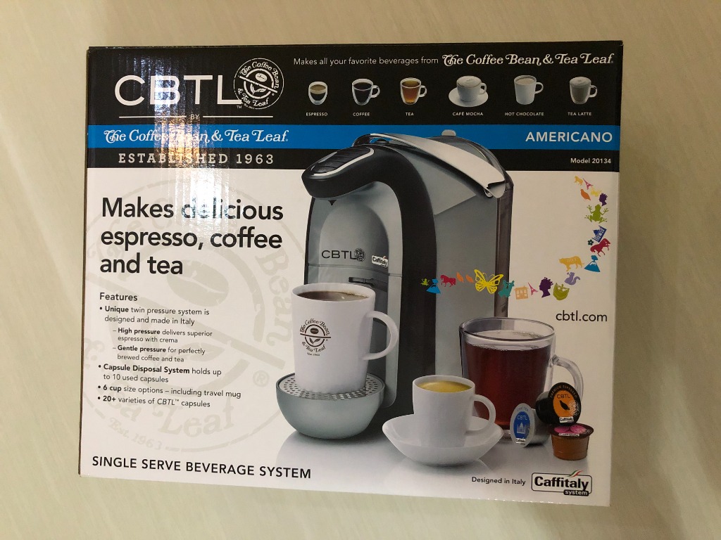 Coffee Bean & Tea Leaf Coffee Machine, TV & Home Appliances, Kitchen