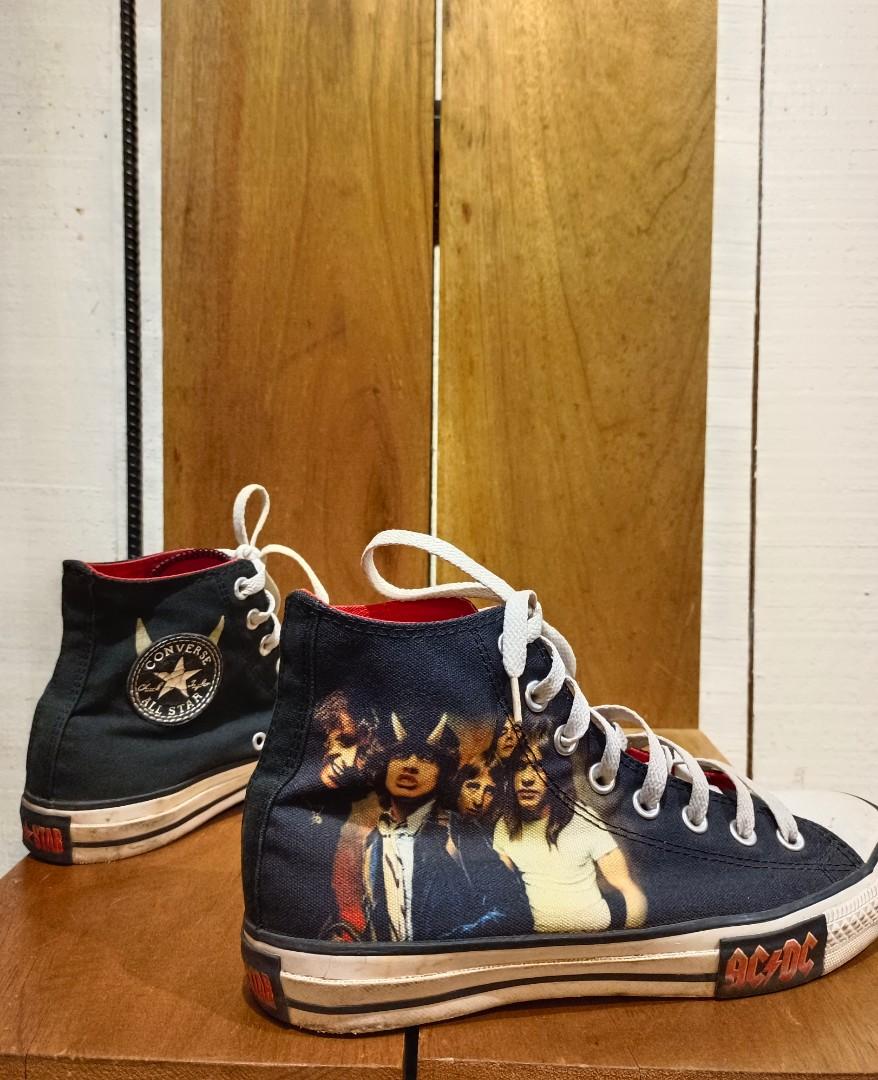 Converse x ACDC, Men's Fashion, Footwear, Sneakers on Carousell