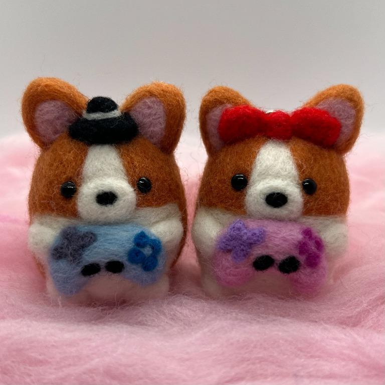 Handmade felted animals top