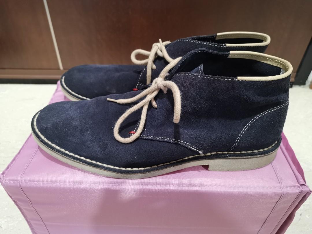 Mens blue suede best sale chukka boots
