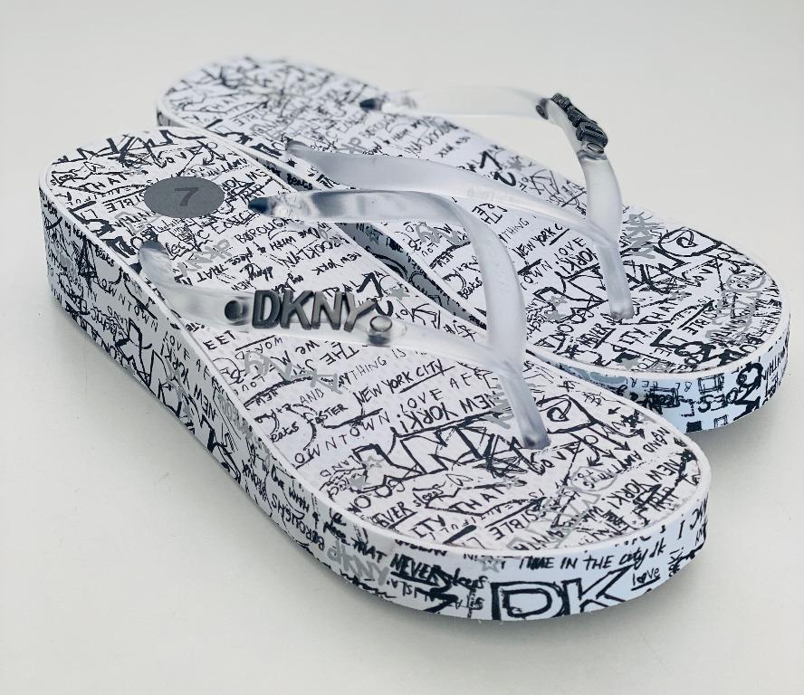 Dkny wedge flip flops sales