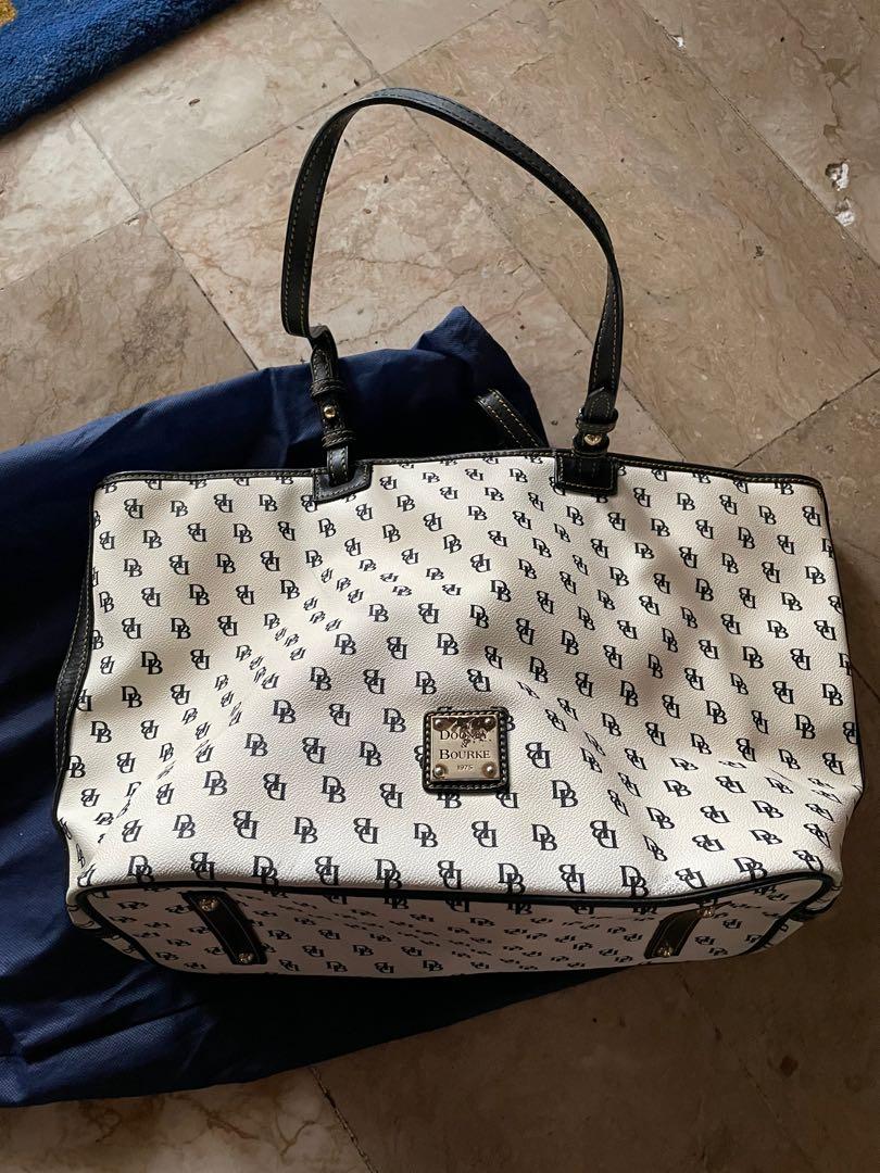 Dooney and bourke black and white purse online