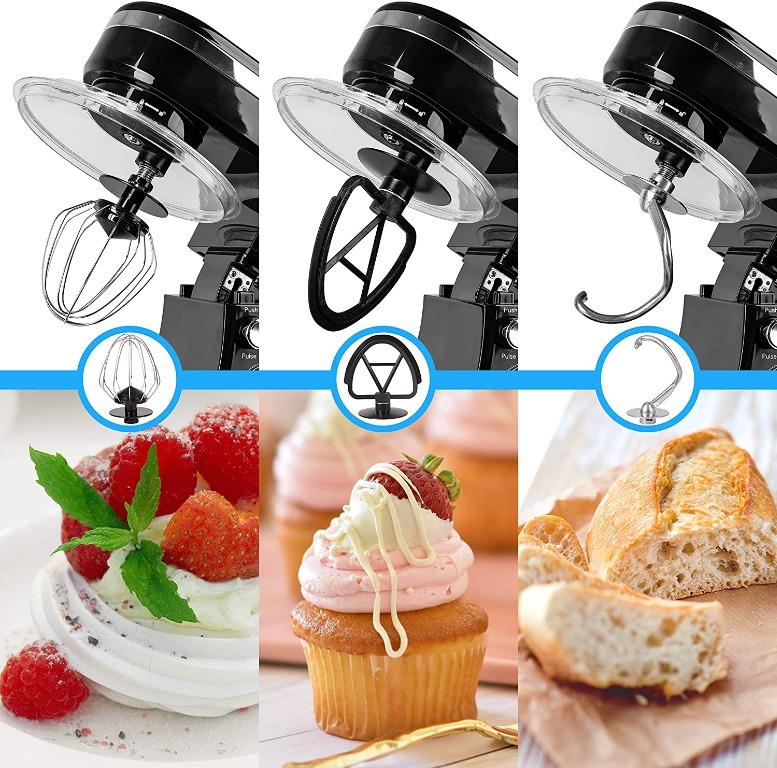 Duronic Stand Mixer SM104 Black Electric Kitchen Mixer 6x Speed