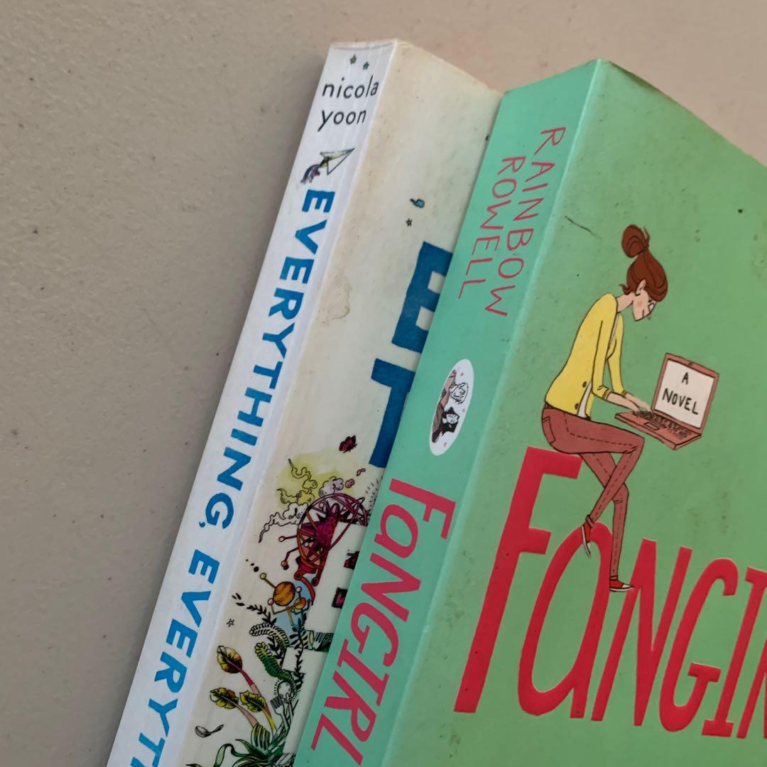 Fangirl + Everything Everything Book Set (Category: Storybooks) located in Mandaluyong City. Submitted by sartorialdeclutter (Listing ID 1143338074, Image 1). Description: Take both for 380 only Accepts Gcash/BPI.
