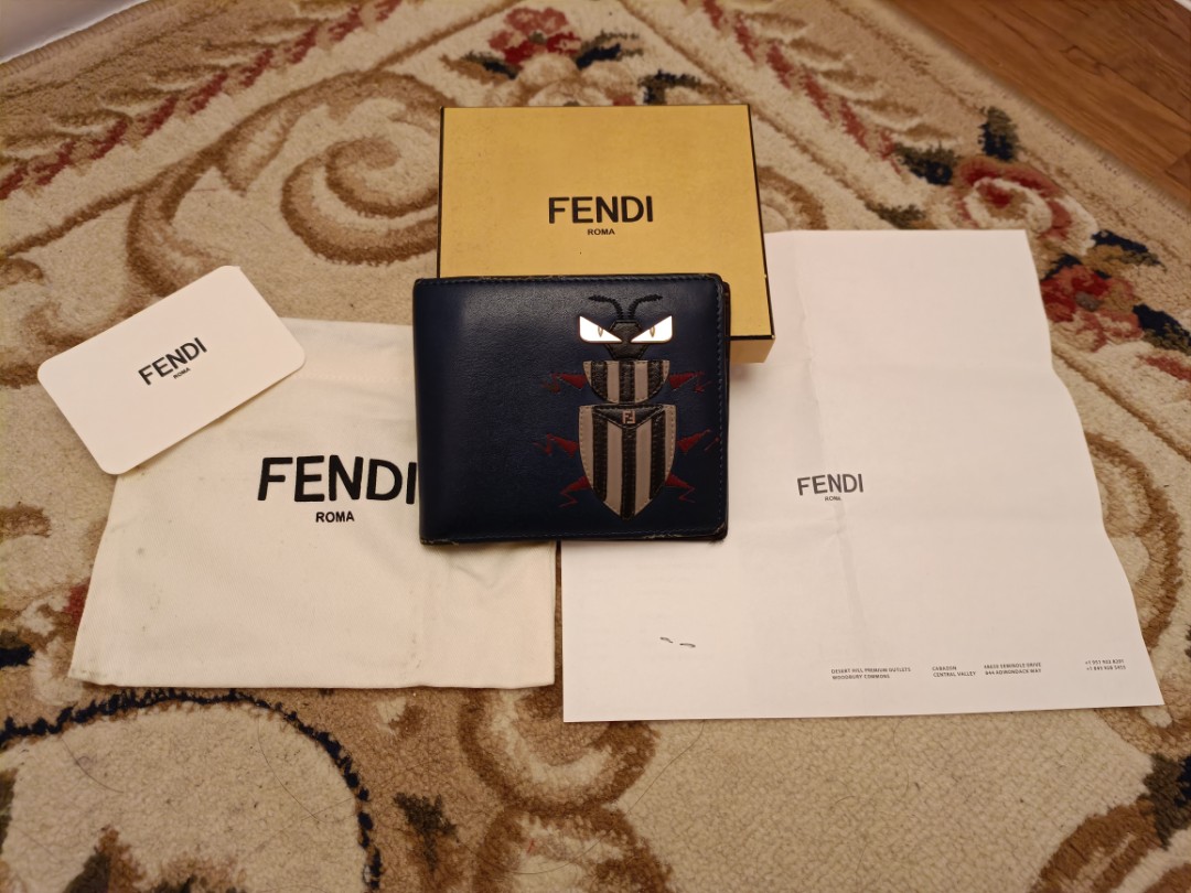 Fendi bugs wallet hotsell