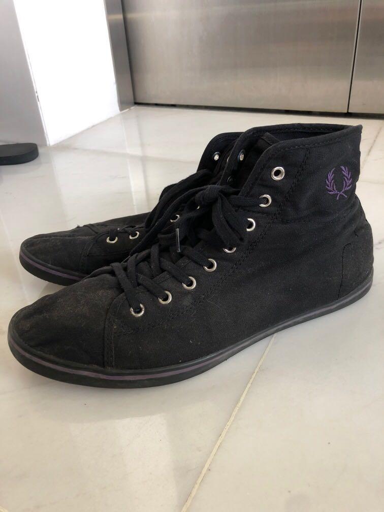 Fred Perry Hightop sneakers (black), Men's Fashion, Footwear, Sneakers ...