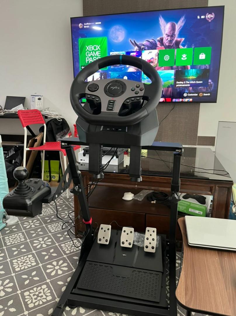GAMING RACING WHEEL PXN V9 WITH COCKPIT, Video Gaming, Gaming
