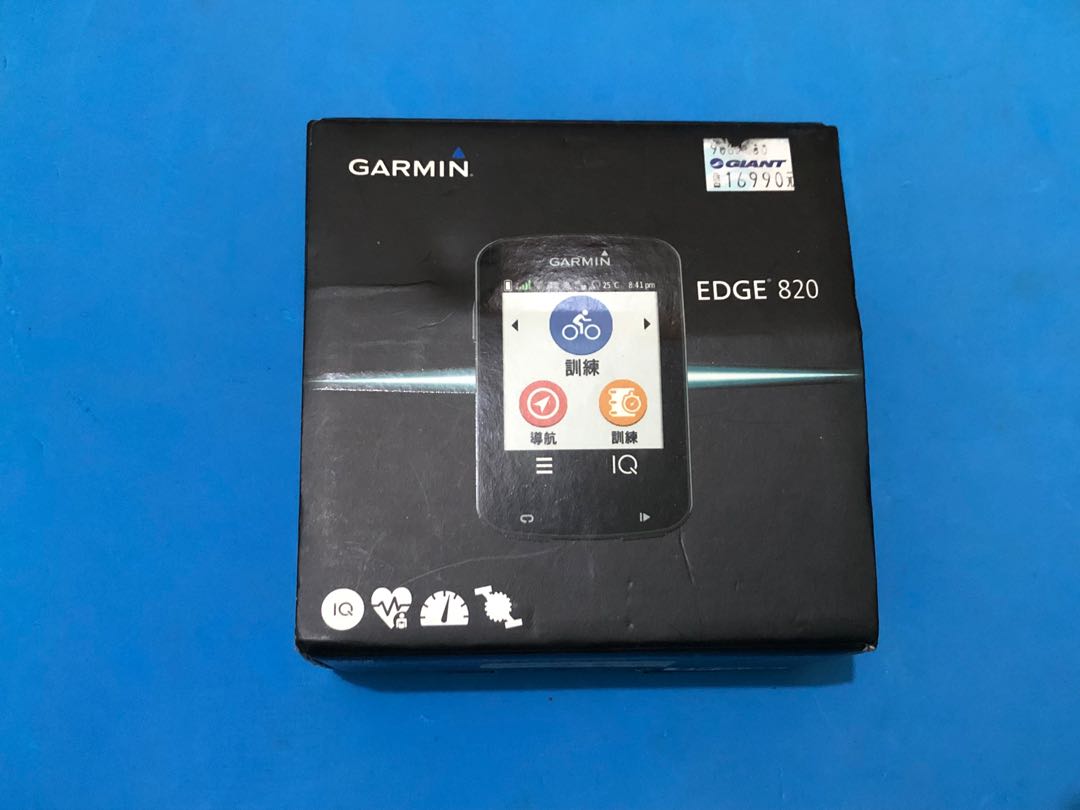 Garmin Edge 820 （繁中版）單車碼錶，連配件（如圖）, 運動產品, 單車