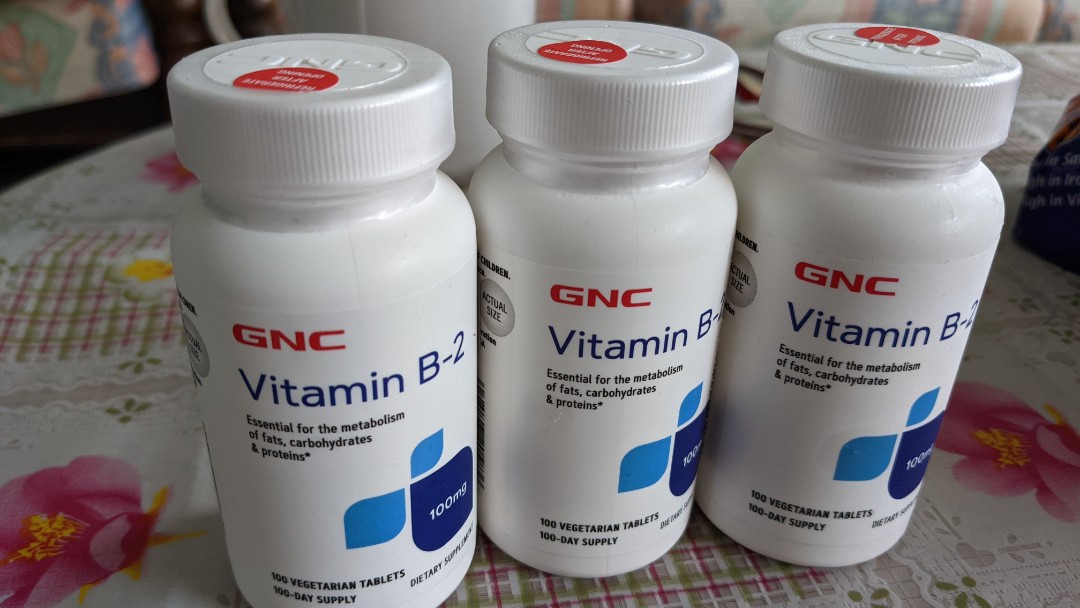GNC Vitamin B2, Health & Nutrition, Health Supplements, Vitamins