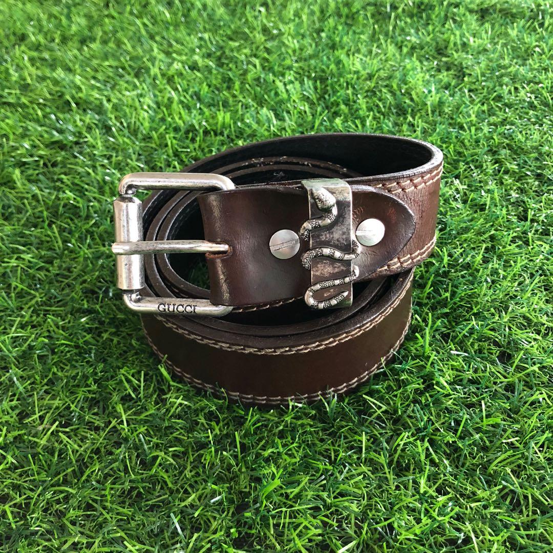 Gucci snake deals buckle belt