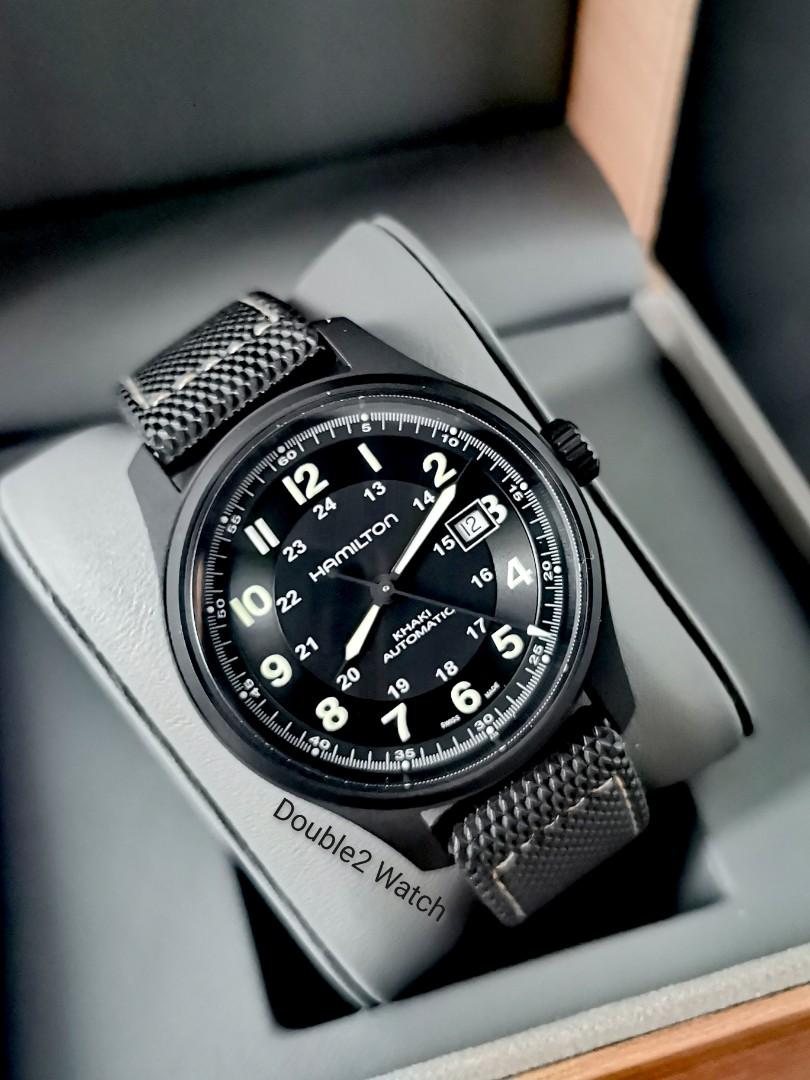 Hamilton khaki online field black dial