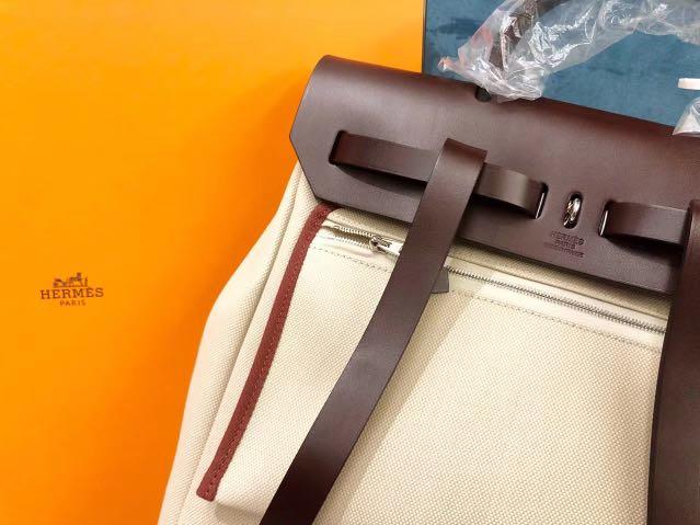 HERMES HERBAG A DOS ZIP RETOURNE BACKPACK 100% Authentic, Luxury, Bags &  Wallets on Carousell