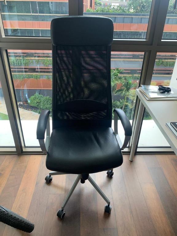 IKEA MARKUS Home Office Chair Leather Furniture Home Living