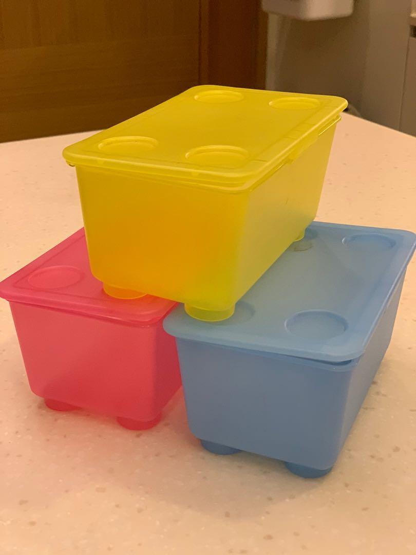 IKEA Glis Storage Box *3, 傢俬＆家居, 其他, 收納箱及袋 Carousell