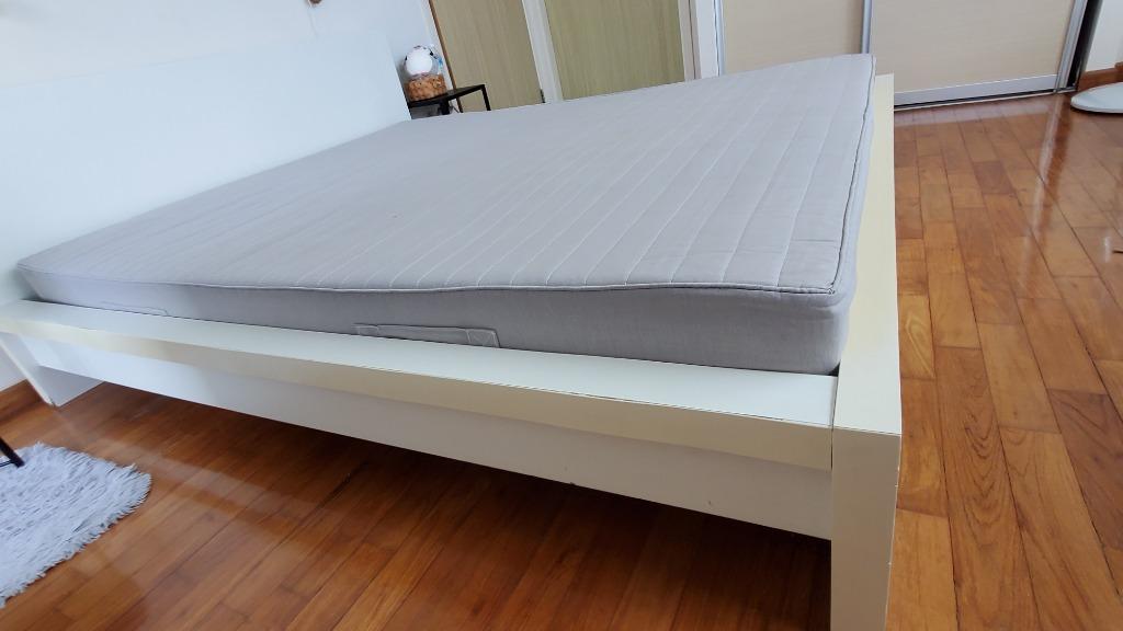 Ikea Sultan Queen size Bed Frame with very good Ikea Mattress