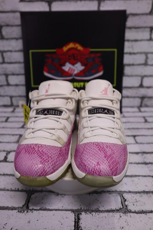 Pink jordan 11 kids hotsell