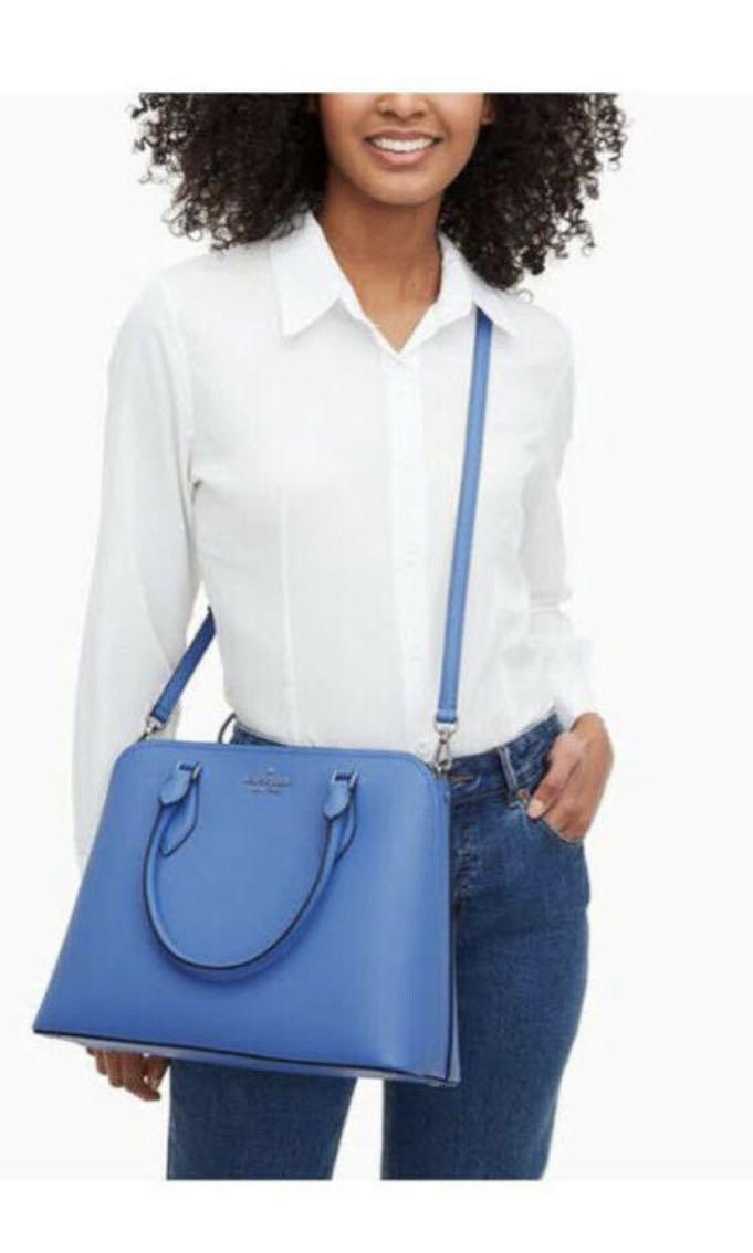 Kate Spade Darcy Large Satchel Tote Crossbody Shoulder Bag Leather Deep  Cornflower, Women's Fashion, Bags & Wallets, Cross-body Bags on Carousell