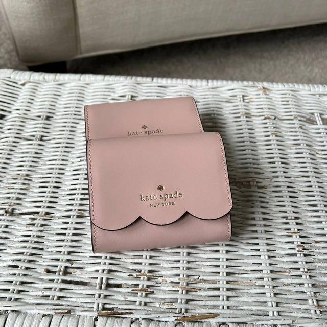 KATE SPADE GEMMA SMALL FLAP WALLET IN ROSE SMOKE Women s Fashion