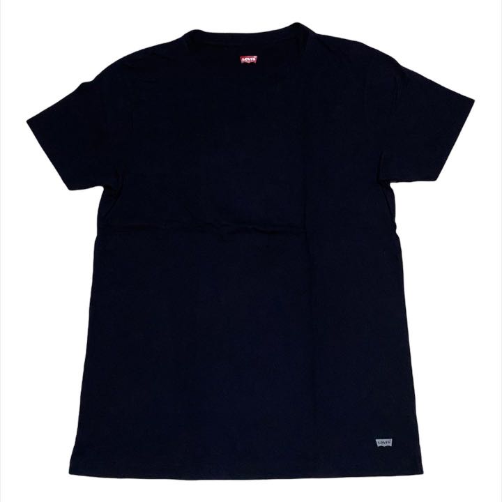 Levis basic black tee, Fesyen Pria 
