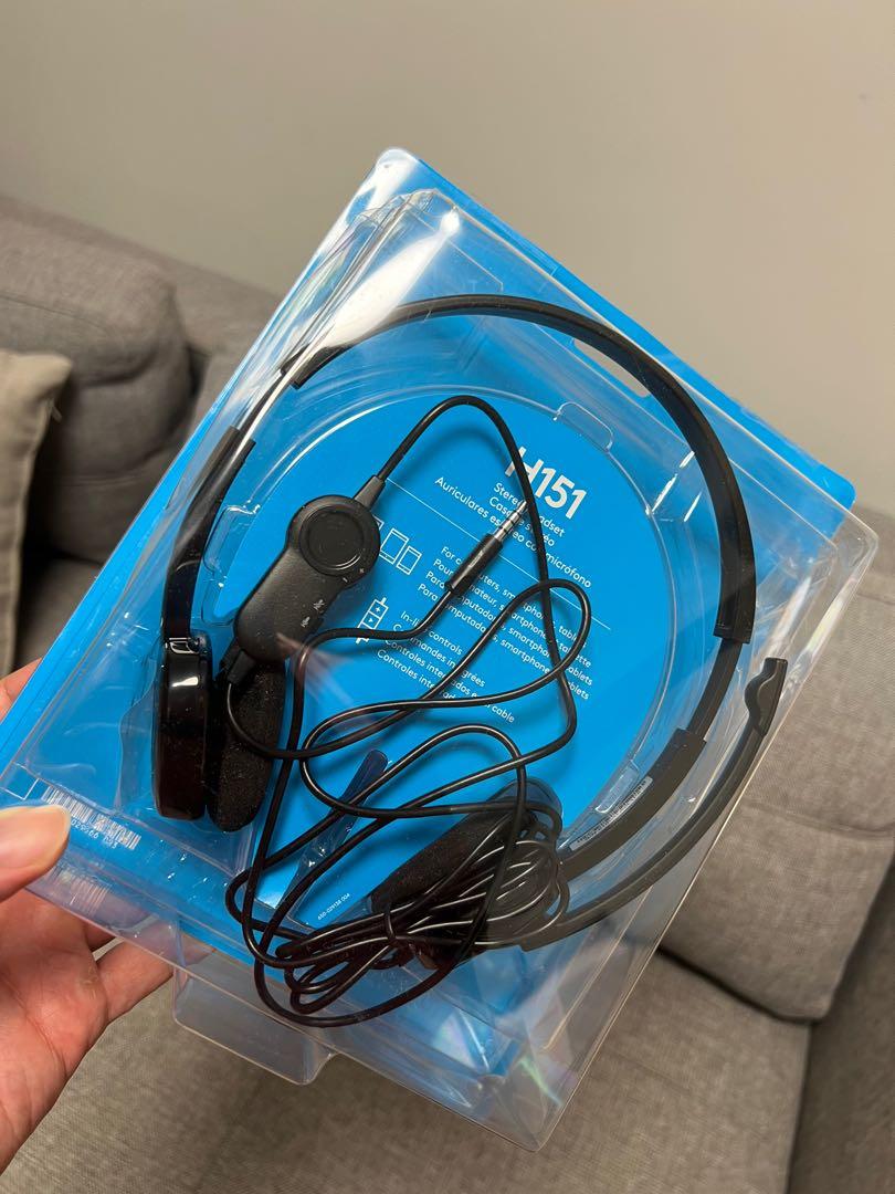 Logitech H151 headset for zoom and teams call, Audio, Headphones