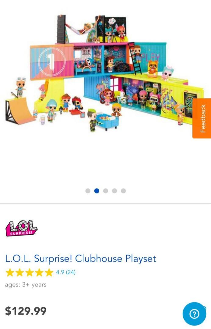 L.O.L. Surprise Clubhouse Playset with 40+ Surprises and 2 Exclusives Dolls