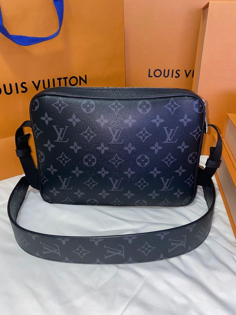 Louis Vuitton, Bags, Taigarama Outdoor Messenger Pm Diagonal Monogram  Eclipse Black