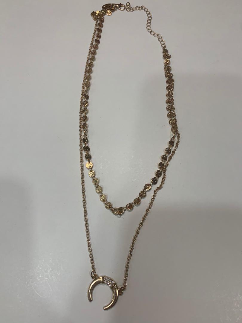 Double moon deals necklace
