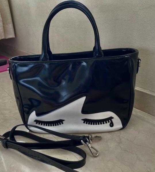 Lulu Guinness Wanda doll face bag Women s Fashion Bags Wallets