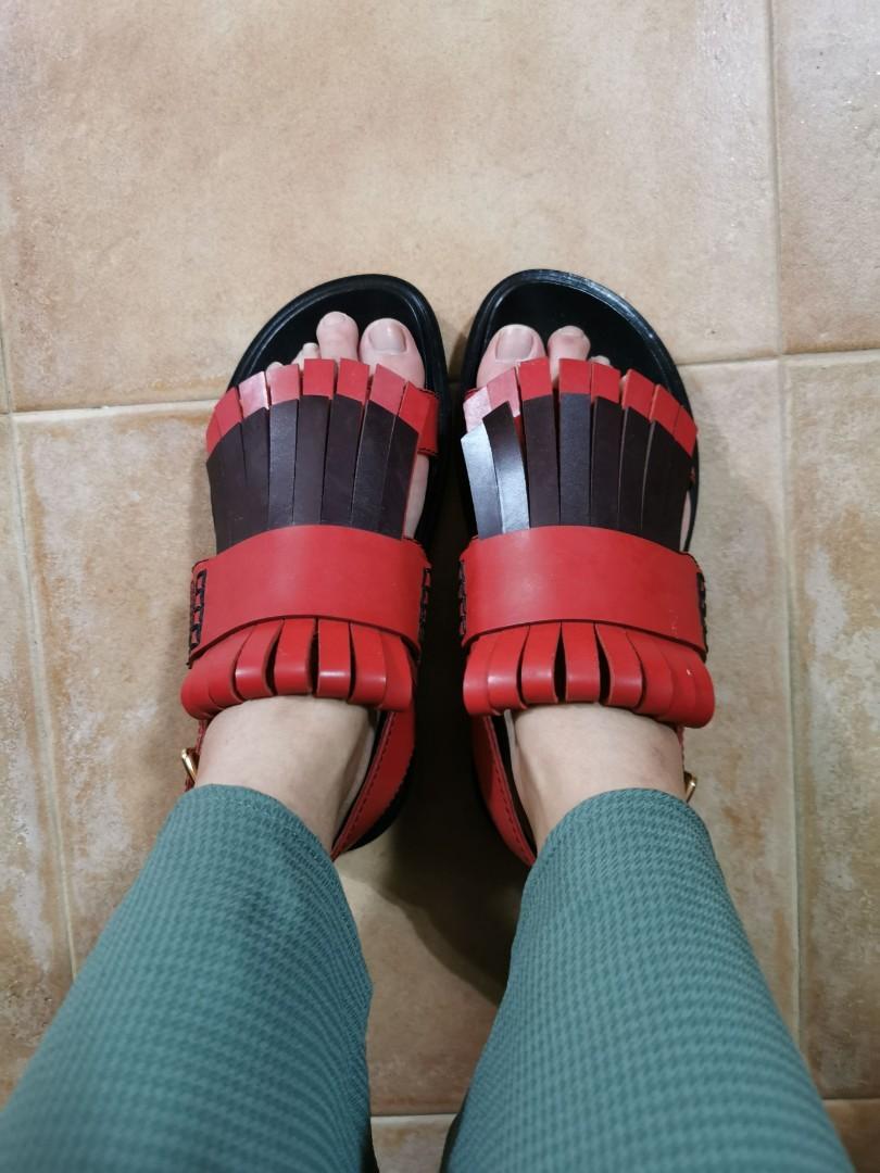 Marni Italy Red Black sandals