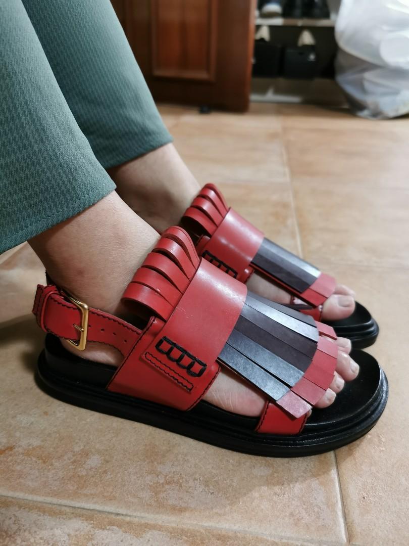 Marni Italy Red Black sandals