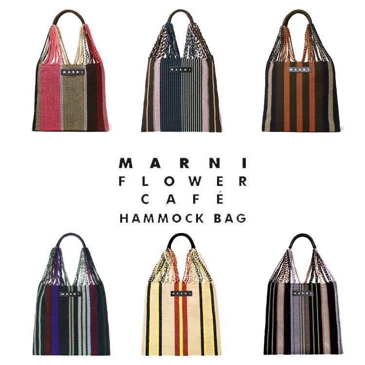MARNI Market tote 編織購物袋環保袋, 女裝, 手袋及銀包, Tote Bags