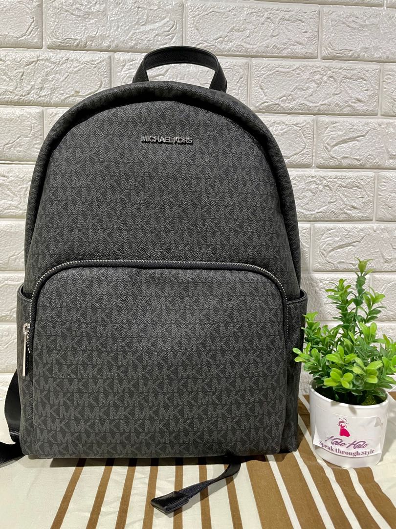 MICHAEL KORS ERIN LARGE BACKPACK BLACK, Luxury, Bags & Wallets on Carousell