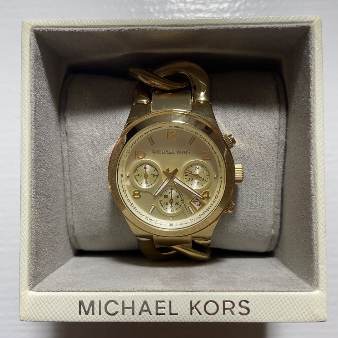 Michael Kors Runway Twist Watch Gold 